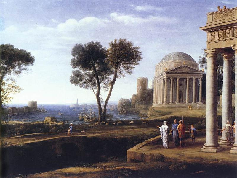 Claude Lorrain Landscape with Aeneas at Delos